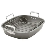 Circulon Nonstick Roasting Pan / Roaster With Rack - 18 X 15 Inch, Gray. Fixed Price $54.78.