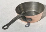 Vintage 8.1INCH French Copper Saute Pan Dehillerin Hand-tinned 2MM 5LBS. Fixed Price $244.50.