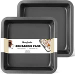 8X8 Cake Baking Set, Nonstick Square Brownie With Wider Grips, 2 Pieces. Fixed Price $22.99.