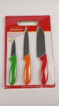 Sunbeam Knife Set With Cutting Boards, Chef, Utility, Paring, Dishwasher Safe. Fixed Price $12.99.