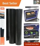 Versatile Liner Set Non-stick, Thick Silicone For Gas & Electric Ovens. Fixed Price $36.99.