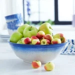 Libbey Blue Artisan Stoneware Large Oval Serving Bowl. Fixed Price $36.99.