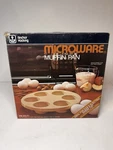 Anchor Hocking Microwave Muffin Pan Pm 447-T1 Vintage 1970 S 1980 New Nip. Fixed Price $16.50.