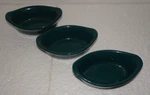 Rachael Ray Solid Glaze Ceramics Dipping Cups / Ramekin Oval Set Of 3 Green. Fixed Price $12.60.