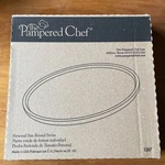 Pampered Chef Personal Size Round Pizza Stone #1387 Nib. Fixed Price $24.95.