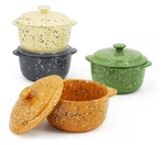 Ceramic Mini Cocotte Set Of 3 For OVEN,10 Oz Small Casserole Dishes With Handles. Fixed Price $11.72.