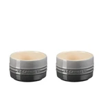 Creuset Straight Wall Ramekin Of 2 Oyster Stoneware 7 Oz Souffle Bowl. Fixed Price $49.99.