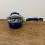 Rachael Ray Non-stick 1 Qt Saucepan Cookware Glass Lid Insulated Handles Blue Cl. Fixed Price $20.00.