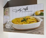 Dolly Parton 2.4 Qt Stoneware Speckled Baker. Fixed Price $29.99.