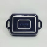 Staub Ceramic Gratin Dish Rectangle Dark Blue 7.5 X 6 Inch. Fixed Price $37.95.