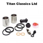 Suzuki DR650 (1990-1993) Stainless Steel Front Caliper Piston Seal Rebuild Kit. Fixed Price $107.65.