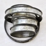 Vintage Matfer Bourgeat Tart Rings - Tinned Steel 90MM 1/2" , 60MM 3/8". Fixed Price $24.00.