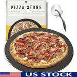 Non-stick Ceramic Pizza Stone Oven & Grill Kitchen Cooking Baking Tool New. Fixed Price $34.76.