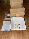 Pampered Chef Simple Additions Tiles Small Square Bowl Retired New In Box #2023. Fixed Price $19.99.