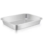 Teamfar Lasagna Pan, 10.6 X 8.3 1.7INCH Stainless Steel Rectangular Cake Br.... Fixed Price $19.69.
