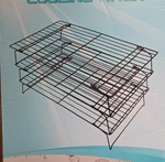 Set Of 3 Tier Cooling Rack For Baking 16" X 10" Stackable Collapsible Nonstick. Fixed Price $19.99.