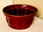 Crate & Barrel Pumpkin Mold Imprint Baking Casserole Bowl Brown Glazed Ceramic. Fixed Price $19.50.