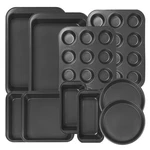 Koomade 10PCS Nonstick Carbon Steel Bakeware Set Cookie Sheet Roasting Pan. Fixed Price $45.99.