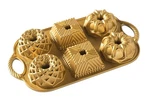 Nordic Ware Geo Bundtlette, 3.5 Cups Gold. Fixed Price $64.80.