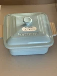 Creuset Stoneware Classic Covered Square Casserole In Sky Blue 3L Second. Fixed Price $105.00.