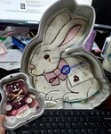 Wilton Cake Pan Cottontail Easter Bunny 2000 W/ Insert & Teddy Bear Singles. Fixed Price $12.99.
