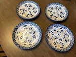 Temptations By Tara Old World Blue Salad/dessert Plates 8" Set Of 4. Fixed Price $29.99.