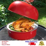 Nordic Ware Deluxe Kettle Smoker Set With 5 Woodchip Varieties Stovetop Bbq Kit. Fixed Price $75.10.