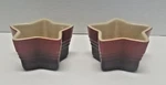 Le Creuset Of 2 Cherise Red Star Shape Ramekins Small Dish-france. Fixed Price $27.30.