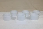 Set Of 6 Hic Oven Table 3.75" Dia. Porcelain Souffle Custard Ramekins Cups. Fixed Price $22.50.