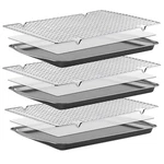 Bewos Baking Sheet Pans With Racks Set - Including 17.6 12 1.26 Inch Carbon. Fixed Price $37.52.
