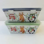 Temptations (temp-tations) By Tara 2-12 Oz Loaf Baker's Pans With Lids. Fixed Price $21.00.