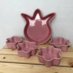 Lot Of Chantal Stoneware Tulip Pink Dishes 5 Pieces. Fixed Price $38.00.
