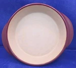 Pampered Chef 8 X 2 Stoneware Round Baking Dish Cranberry 1 Quart Usa. Fixed Price $20.00.