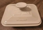 Le Creuset Premium Stoneware Terrine (PEARL)28OZ (6.5"X4.5") BO211-16 (rare Item. Fixed Price $60.00.