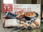 Bakers Delight 6PC Brownie Loaf Muffin Square Cake Cookie Pan Set Sheet Bakware. Fixed Price $44.00.