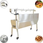 46" Stainless Steel Spit Roaster 110V 1.5KW Bbq Barbecue Meat Grill Set. Fixed Price $432.40.