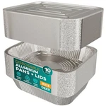 Aluminum Pans With Lids 9X13 10 Sets Foil Trays - H.... Fixed Price $31.75.
