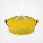 Vintage Creuset Oval Covered Casserole Yellow 13-27. Fixed Price $134.99.