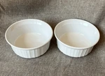 Set Of 2 Corningware French White 16.9OZ/500ML Round Casserole Ramekins F-16-B. Fixed Price $15.99.