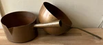 2 Mauviel French Copper Cooking Pans. Fixed Price $210.00.