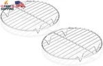 Teamfar Round Cooling Rack Set Of 2, 7 Inch Baking Steaming Roasting. Fixed Price $14.35.
