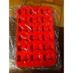 Red Silicone Bone Shaped Baking Mold 18 Cavity Dog Treat Pan Ice Cube Tray. Fixed Price $7.25.