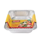 Glad Disposable Half Size Aluminum Steam Pans, Deep Heavy 2 Count,. Fixed Price $8.26.