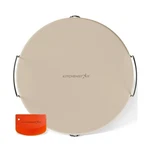 Kitchenstar 16-INCH Pizza Stone For Oven Bbq Grill With Handles, Round, 5.... Fixed Price $58.48.