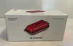Le Creuset Stoneware Heritage Butter Dish 6" Red. Fixed Price $20.00.