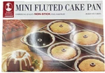 Bakers Advantage Mini Fluted 6 Cake Pan Commercial 9 X 13.5 Non Stick. Fixed Price $12.98.