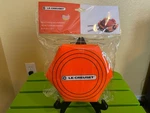 Le Creuset Cookware Protectors, Of 3- Sized 15 3/4"- Orange- Brand New. Fixed Price $18.95.