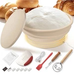 Yacumx Electric Heated Sourdough Proofing Basket Set 9 Silicone Bowl White. Fixed Price $19.99.