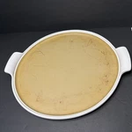 The Pampered Chef 15IN Stoneware Tray #5144. Fixed Price $34.99.