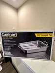 Cuisinart 13.5 Lasagna Pan Stainless Steel Roasting Baking New Box. Fixed Price $49.99.